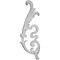 Ekena Millwork 13"W x 6 1/4"H x 3/4"P Kirke Onlay, Left ONL13X06X00KI-L - alternate 1